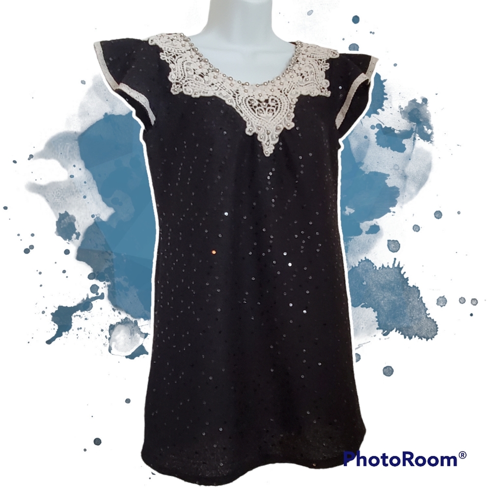 QED London Sequin Mini Dress/Tunic